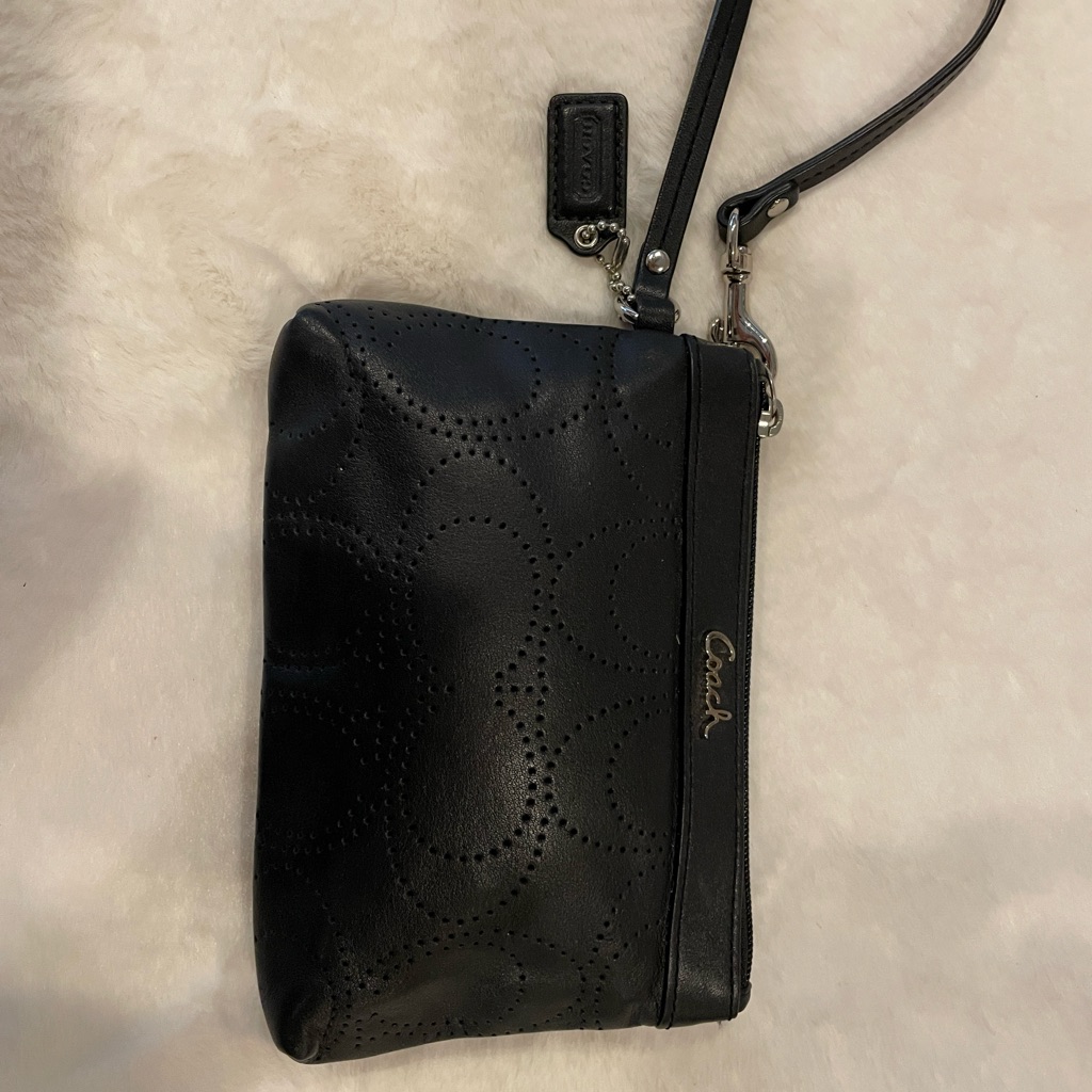 Authentic  Vintage Leather Coach Wristlet